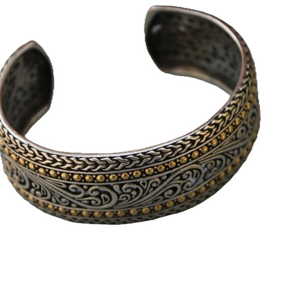 Effy Sterling Silver and 18K Cuff Bracelet - Picture 2 of 3